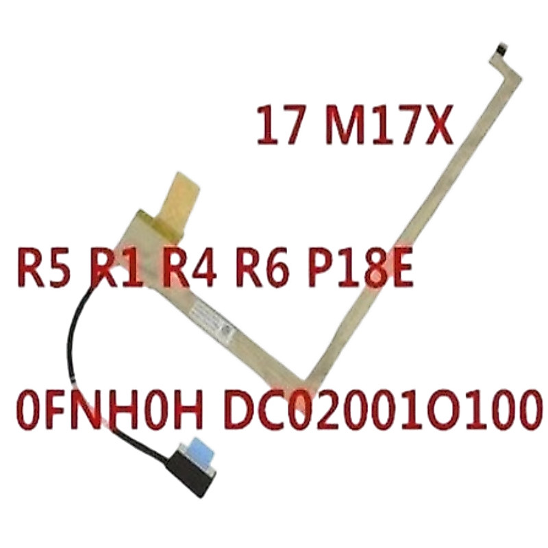 สาย LCD หน้าจอ DisplayPort Cable Replacement สําหรับ Dell alienware17 M17X R1 R5 R6 P18E DC02001O100