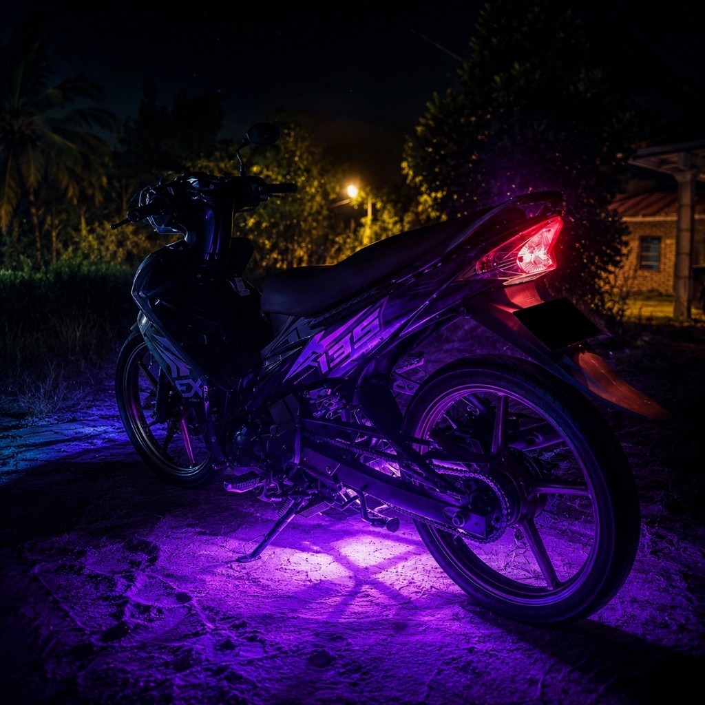 Lampu Bawah Custom โดย WR Project 12V Plug & Play + ฟิวส์ 5A + สวิตช์เปิด/ปิด