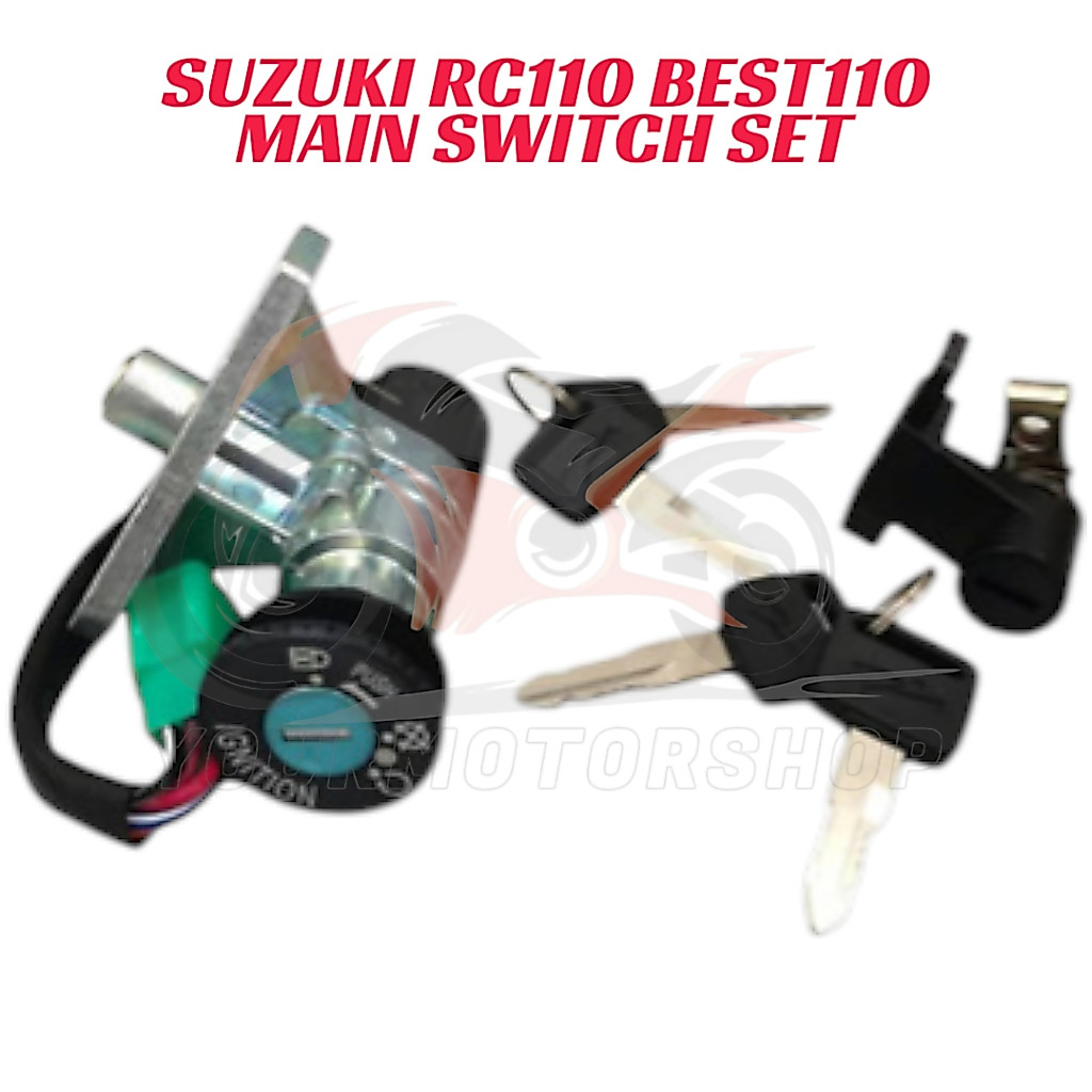 Suzuki RC110 RC 110 RC BEST110 BEST 110 BEST สวิตช์หลักชุด Kett ชุด Suis Kunci ชุด RC110 BEST110