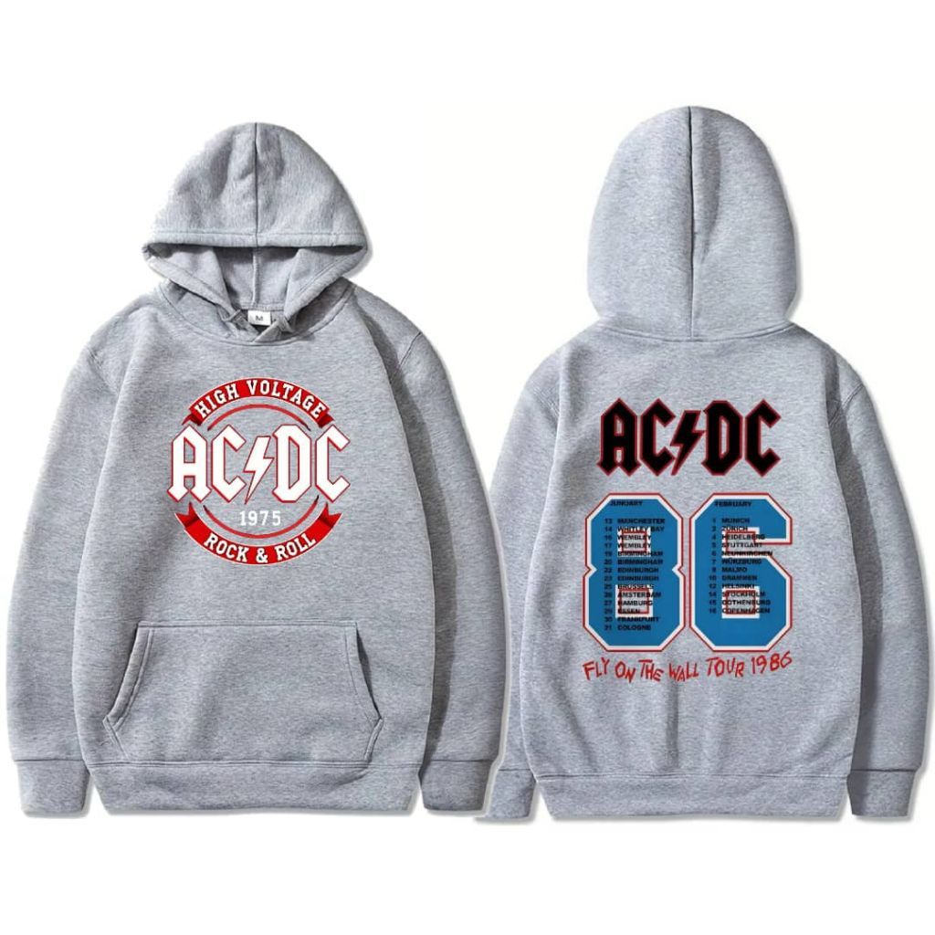 สินค้ามาใหม่ HOODIE AC&DC 86 UNISEX ผ้าฝ้าย 100% คุณภาพระดับพรีเมียม