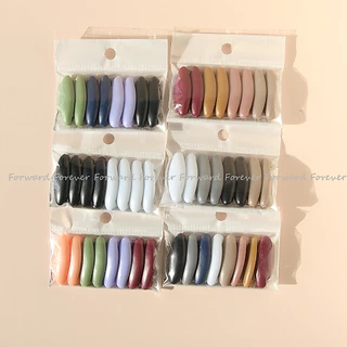 8 ชิ้น / เซต เข็มกลัดพลาสติก สีพื้น เพื่อความปลอดภัย แพ็คถุง เข็ม เข็มกลัดฮิญาบ กลัดเด็ก