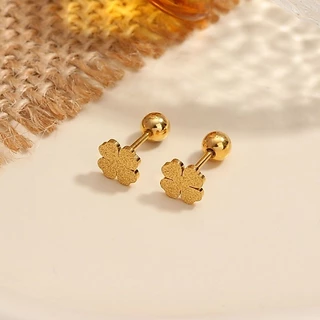 หลากหลายทางเลือกประณีตสแตนเลสขนาดเล็ก Electroplating 18K Gold ต่างหูขนาดเล็กแฟชั่นหรูหราต่างหูสาว