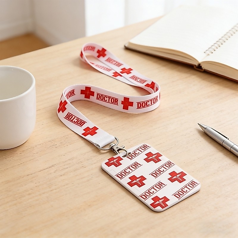 Noe อุปกรณ์การแพทย์อเนกประสงค์ Lanyard ผู้ถือบัตรอุปกรณ์เสริมสายคล้องคอ