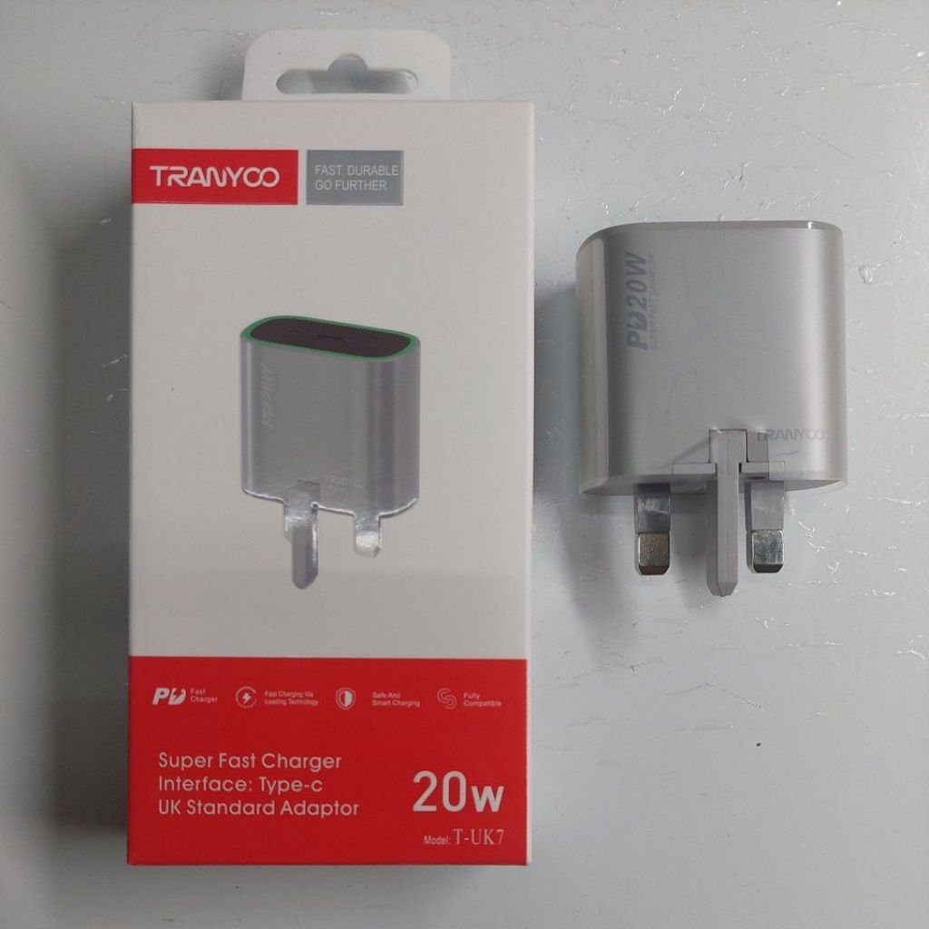 Fast Charger Type C 20W Adaptor Tranyoo T - UK7