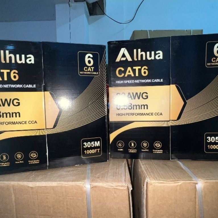 สาย LAN CAT6E ยี่ห้อ 23AWG 305M / 100M / 24AWG 305M คุณภาพดี