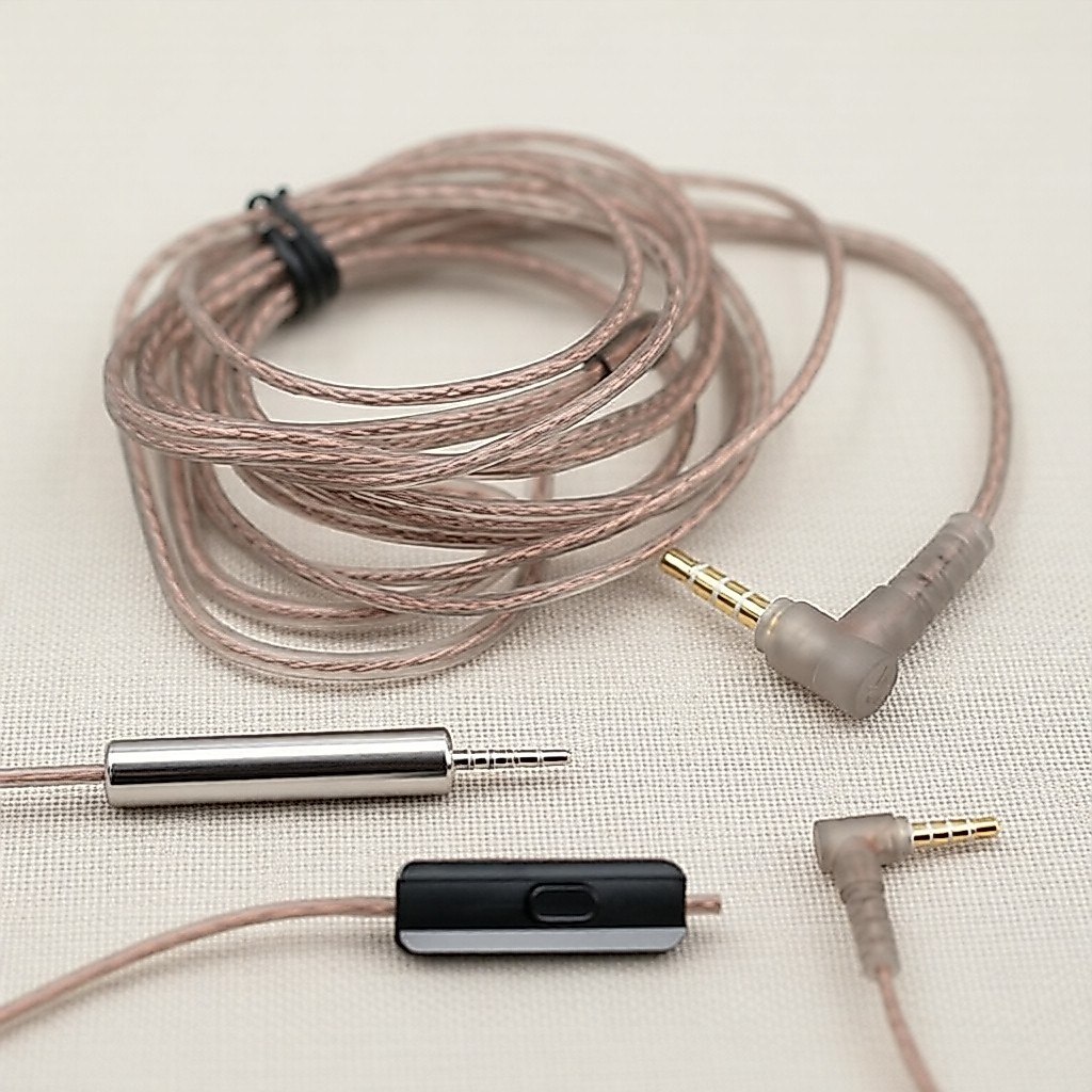 สายหูฟังทองแดงไร้ออกซิเจน KZ ของแท้ สําหรับ KZ ZSN EDX EDC PRO CCA Castor