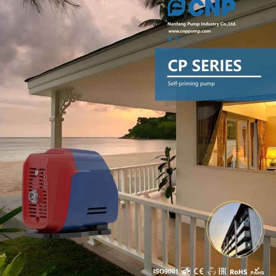 CNP CP-370A CP Series (Silent Type ) Self-Priming Pump ปั๊มน้ําสีแดงสีฟ้า 240v กันฝน