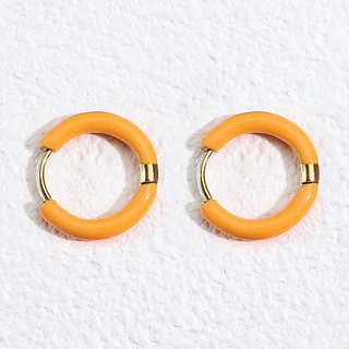 น ้ ํามันหยดต ่ างหู 12 มม.ต ่ างหูสแตนเลสที ่ มีสีสันรอบต ่ หูตะขอ diy ต ่ างหูอุปกรณ ์ เสริม