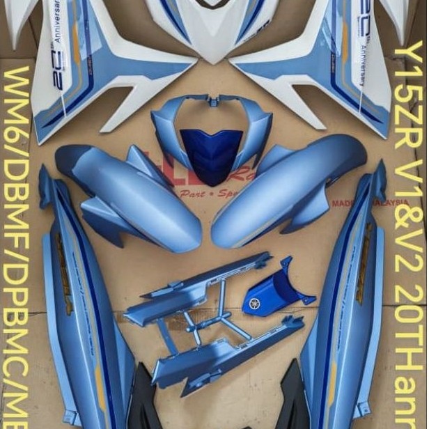 Y15ZR V1 V2 20TH ANNIVERSARY BODY SET TANAM STICKER 2kCLEAR WM6/DBMF/DPBMC/MBL1 BODY SET HLD