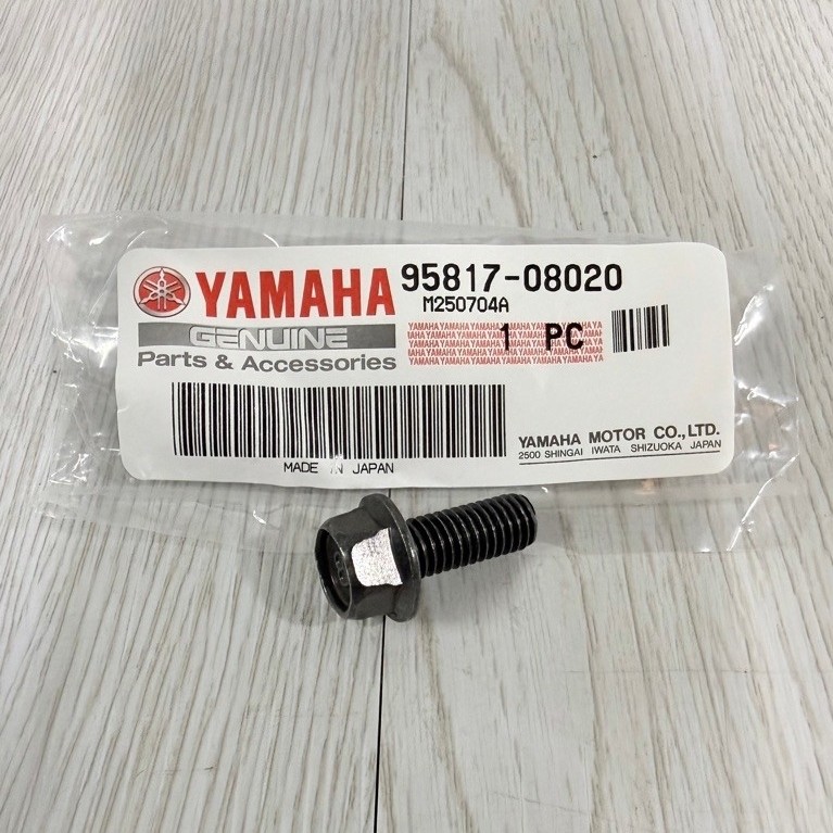 % YAMAHA 125zr 125z 95817-08020 Bolt Bracket Footrest ด้านหลัง Belakang รถจักรยานยนต์อะไหล่