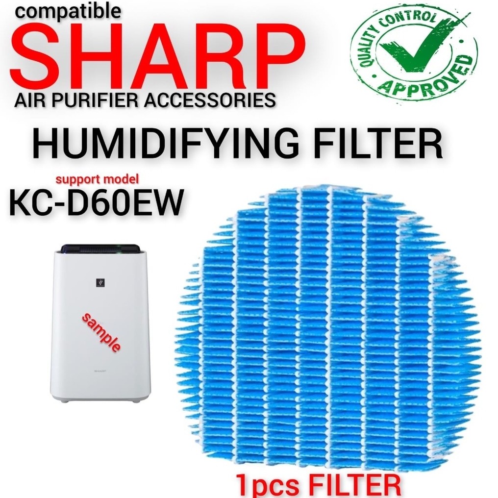 [EHOME MY] SHARP KC-D60EW ตัวกรองความชื้นเปลี่ยนเครื่องฟอกอากาศกรองคุณภาพสูง 1 ชิ้น