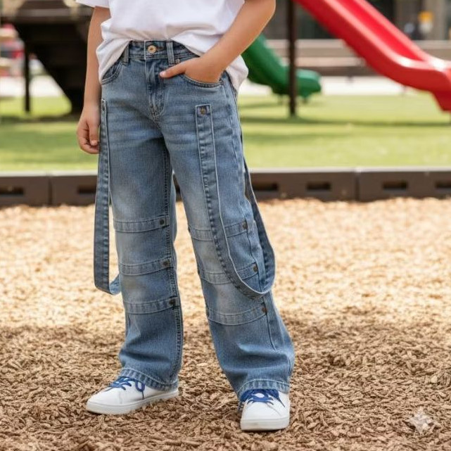 BAGGY CARPENTER KIDS JEANS PANTS SIZE 4YR ถึง 14YR