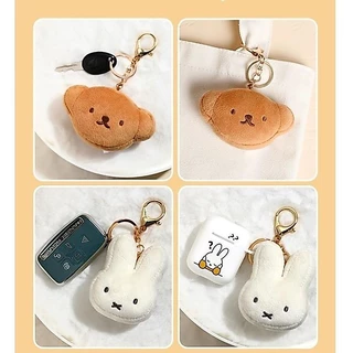พวงกุญแจตุ๊กตามิฟฟี่ Miffy ตุ๊กตาของเล่นสายแฟชั่น กระเป๋าน่ารักเครื่องประดับ ของขวัญเล็กๆของชำร่วย ของขวัญวันเกิดของขวัญคู่ สไตล์มินิมอล