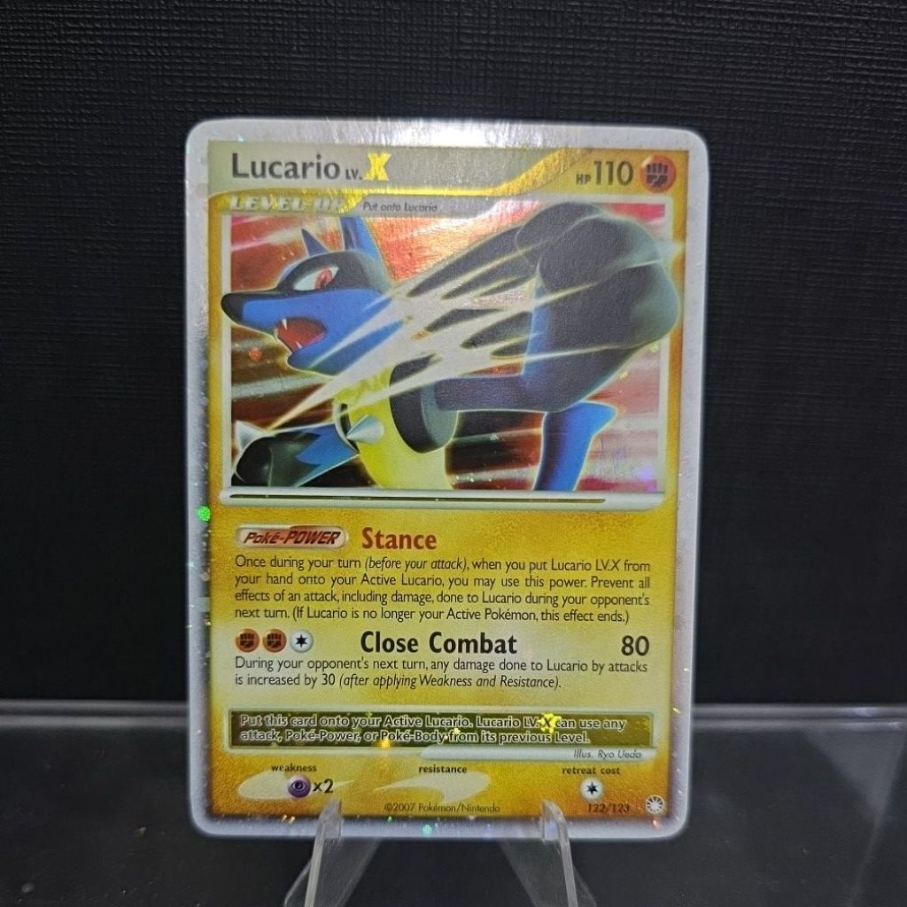 2007 Lucario Lv. การ์ด X