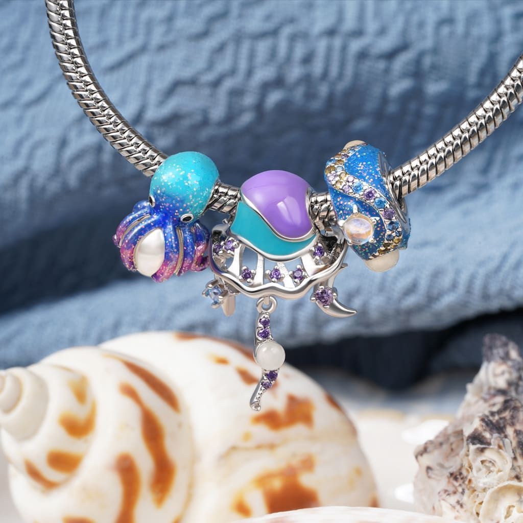 Gnoce Deep Sea Octopus Pearl Charm