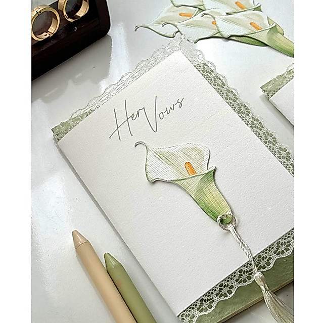 (Wedding Vows) VOWS CARD RUM Flower / Calla Lily ในโลกจิ๋วของ Segen
