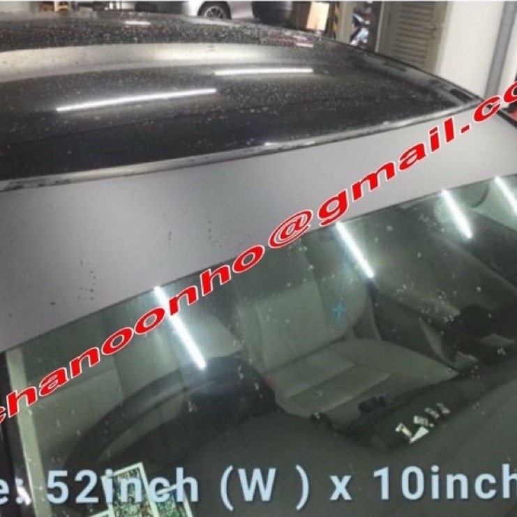 Front Matt Black Windscreen Windshield Window Sticker 10 Inchx 52 INCH