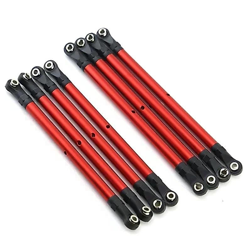 313 มม.8pcs อลูมิเนียม Wheelbase RC Link Rod Link Link Link Link ชุดสําหรับ 1/10 AXIAL SCX10 90046 T