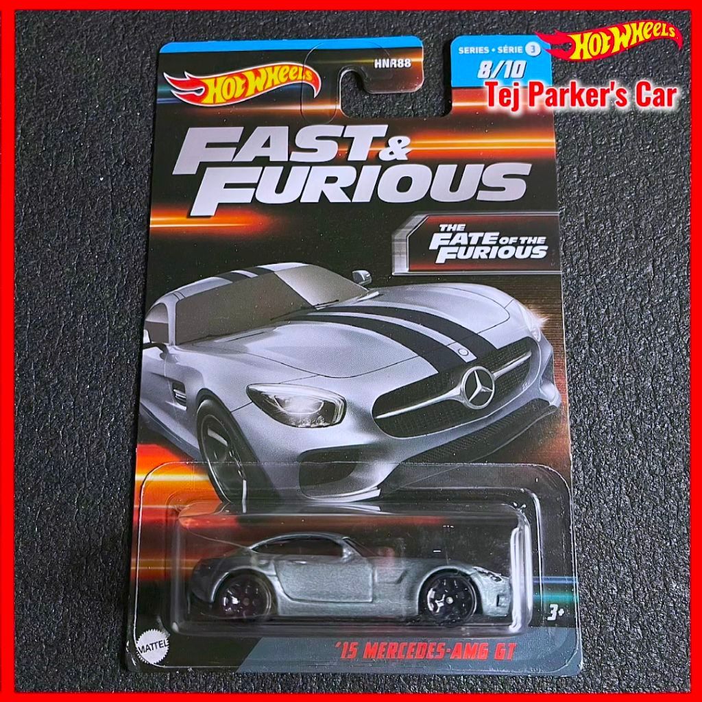 Hot Wheel Mercedes AMG GT 2015 Fast & Furious Grey Mercedes Benz AMG GT Hotwheels 2015 รถสีเทา 15 Me