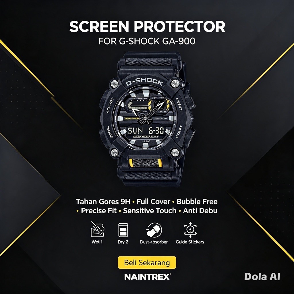 🇲🇾 กระจกนิรภัยสําหรับ GA-900-2A / GA900 TEMPERED GLASS SCREEN PROTECTOR สําหรับนาฬิกา CASIO