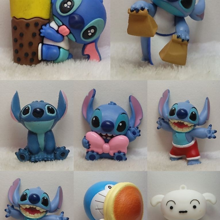 Prelove Mini Figure MF74 Stitch, Doraemon, Shiro