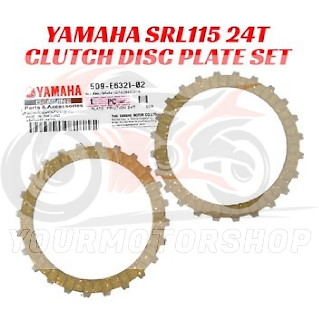 Yamaha SRL115 24T LAGENDA115 24T แผ่นคลัทช์ 2 ชิ้น SRL115 24T LAGENDA115 24T