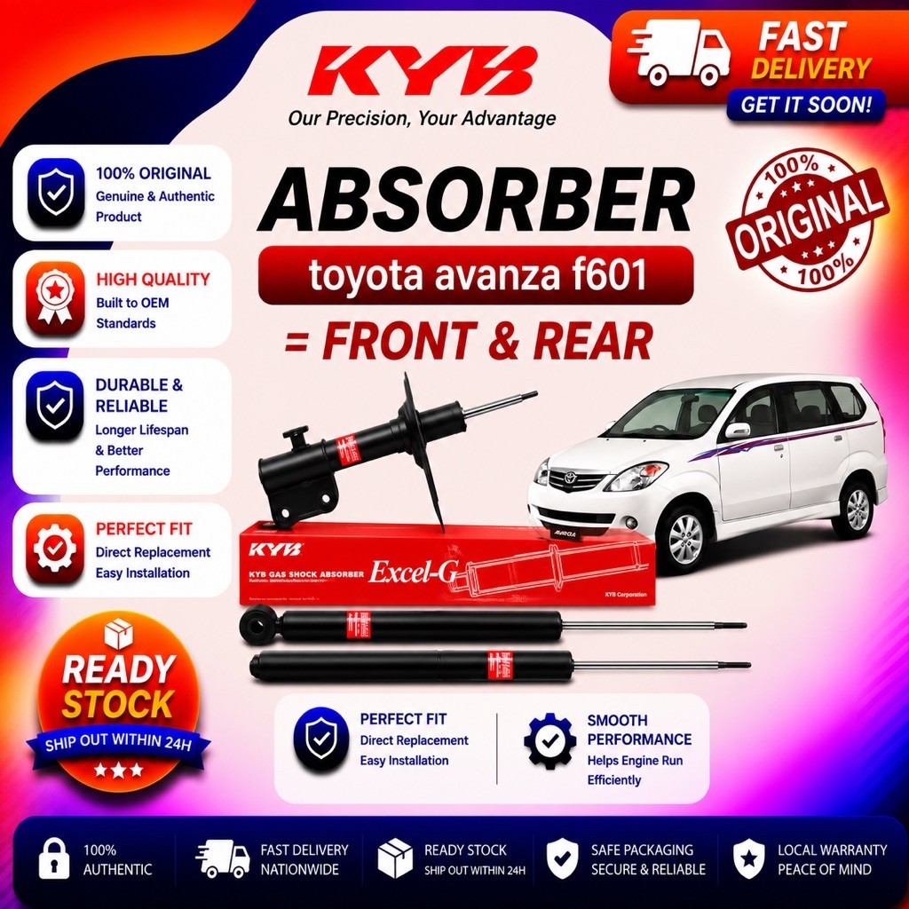 โช้คอัพแก๊ส Kayaba KYB Excel-G - Toyota Avanza 1.3,1.5 F601/F602