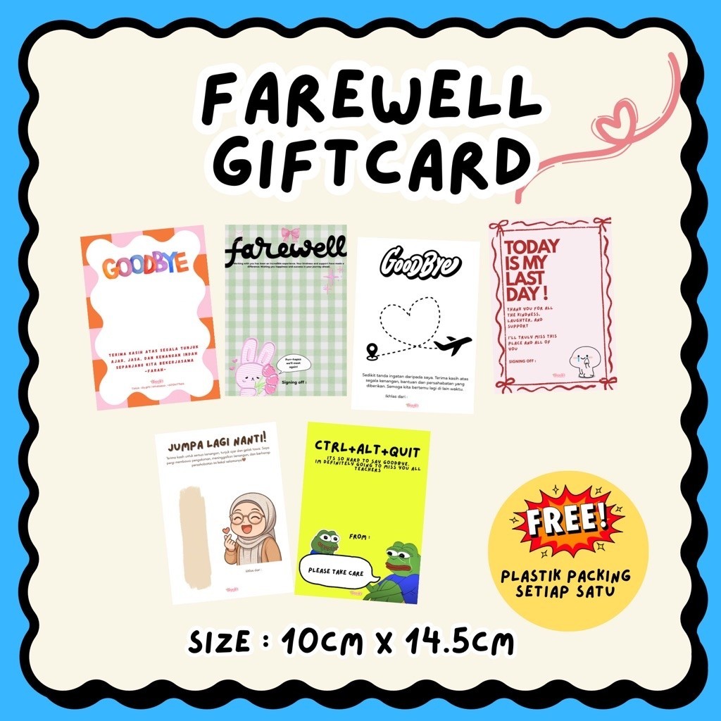 A6 GIFTCARD FAREWELL (ดาภาฮาดะ)
