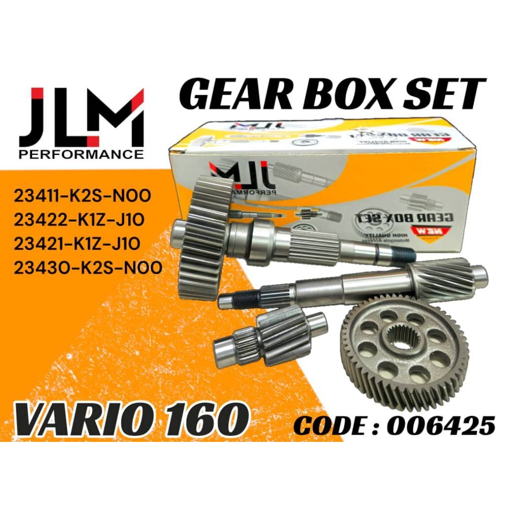 JLM BRAND GEAR BOX SET HONDA VARIO160 VARIO 160 กล่องเกียร์ SHAFT GEAR BOX GEAR STANDARD