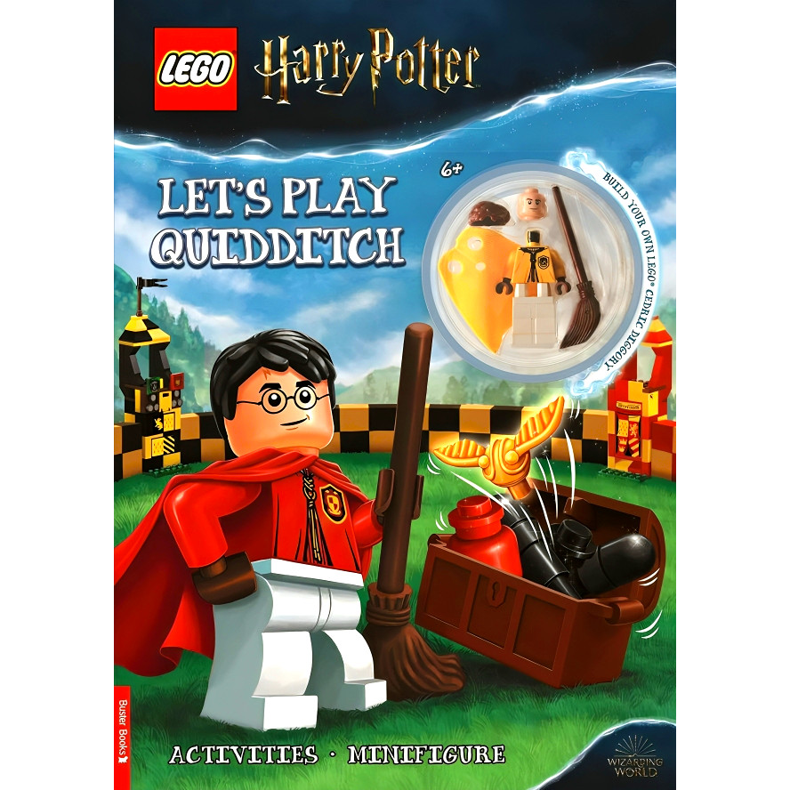 (BX) Lego Harry Potter: หนังสือกิจกรรม Lets Play Quidditch (พร้อม Cedric Diggory Minifigure)