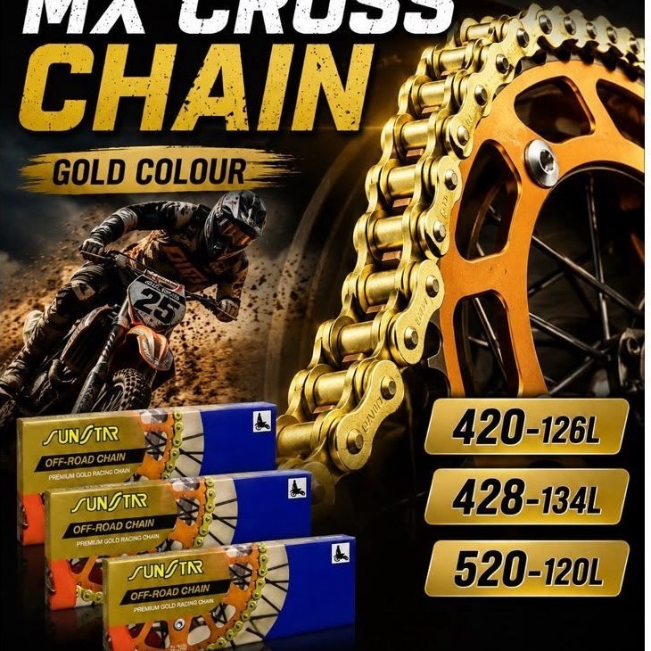 CHAIN MX CROSS 520 428 420 SUNSTAR JAPAN CHAIN