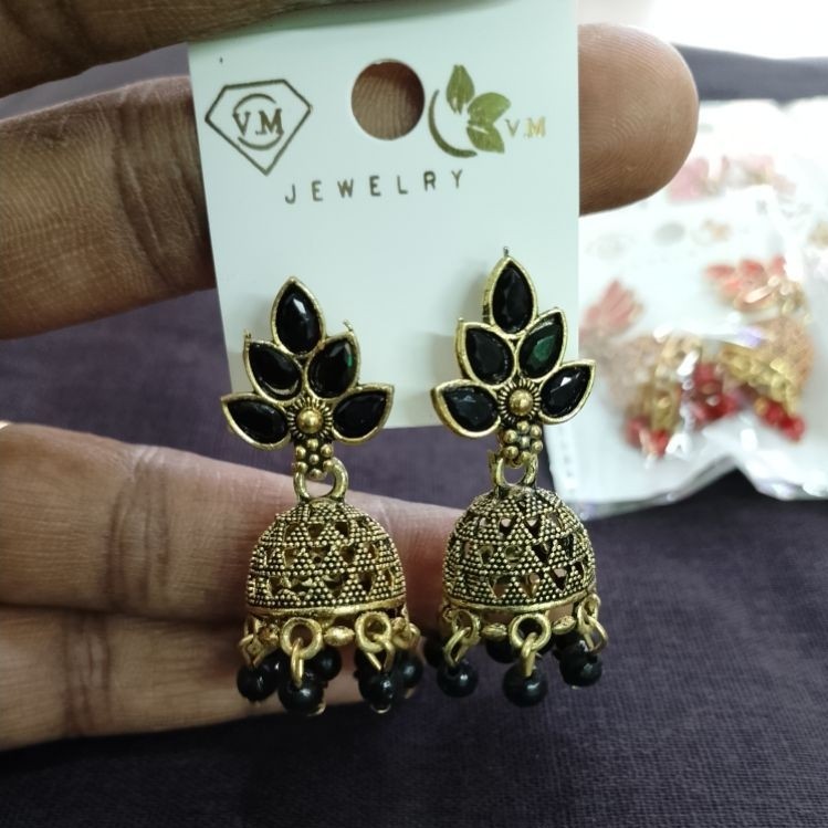 ต่างหูสวยๆ jumka jimikki ครอบคลุม jwellery indian ต่างหู ต่างหูสวยสําหรับผู้ใหญ่และเด็ก subang