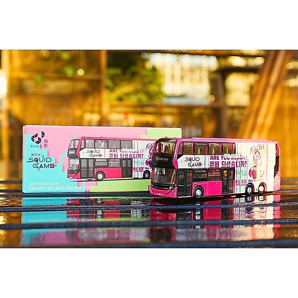 Tiny City Alloy Car-Enviro500EV Electric Bus (Squid Game S2) ยี่ห้อ: Tiny Scale: 1/110 Model: Enviro