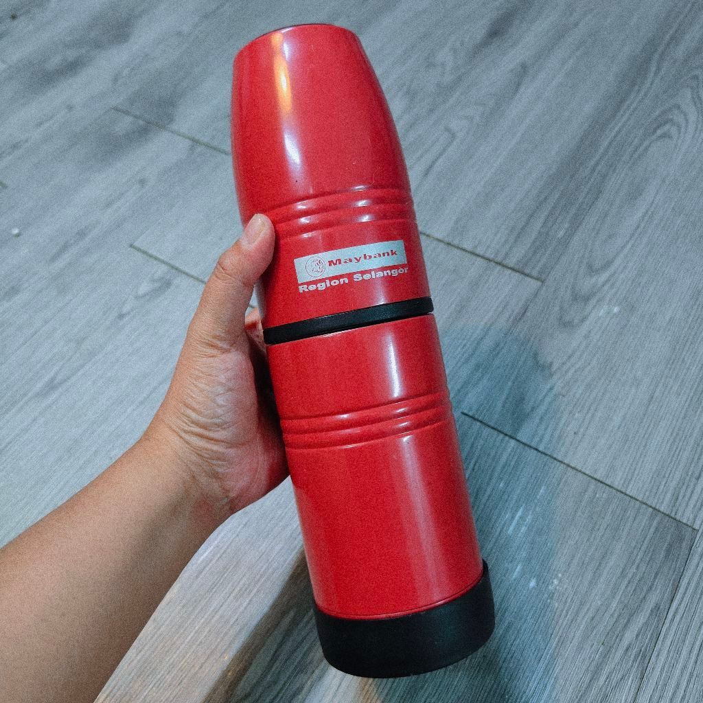 กระติกน้ําสูญญากาศมือสอง Maybank Merah 500ml