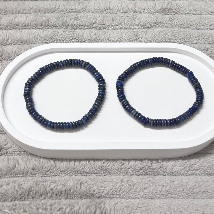 สร้อยข้อมือลูกปัด Lazuli หลอด Lapis Lazuli