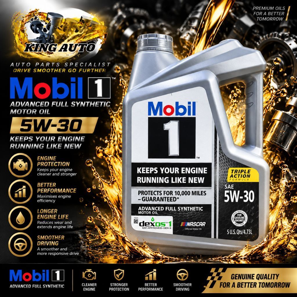 Mobil 5W30(4.73L) น้ํามันเครื่องสังเคราะห์แท้