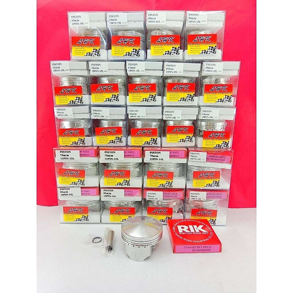 ชุดลูกสูบ LHK ขนาด 58 มิล ถึง 81 มิลสลัก 15 มีครบทุกไซส์ มีของพร้อมส่ง (LHK แท้ )
