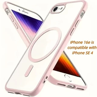 เคสโทรศัพท์ตัวนี้มีดีไซน์แม่เหล็กและเหมาะสําหรับ Apple 7 8 Plus SE2/SE3 X XS Max XR 11 12 13 14 Pro Max เป็นเคสแข็งแบบใสและแข็งแรง