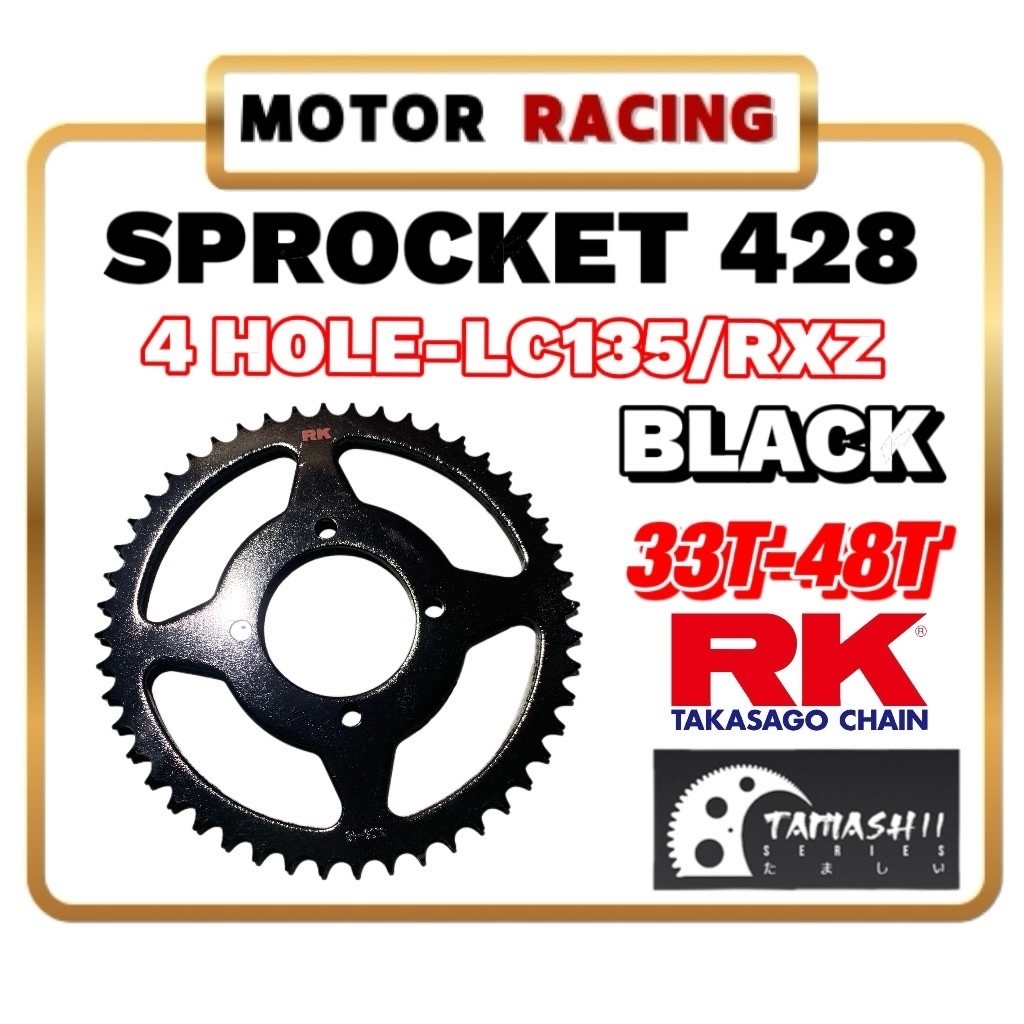 RK TAMASHII SpROCKET 428 RXZ LC135 Y125ZR LAGENDA 110 RK PREMIUM SPROCKET JAPAN