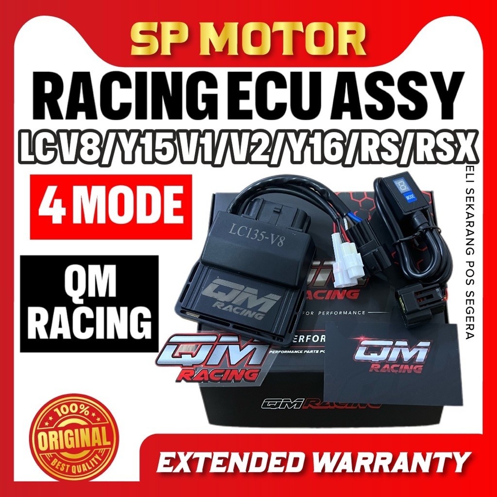 QM RACING ECU PERFORMANCE สําหรับ Y15 V2 / Y16 V1-V2 / RS150 / RSX150