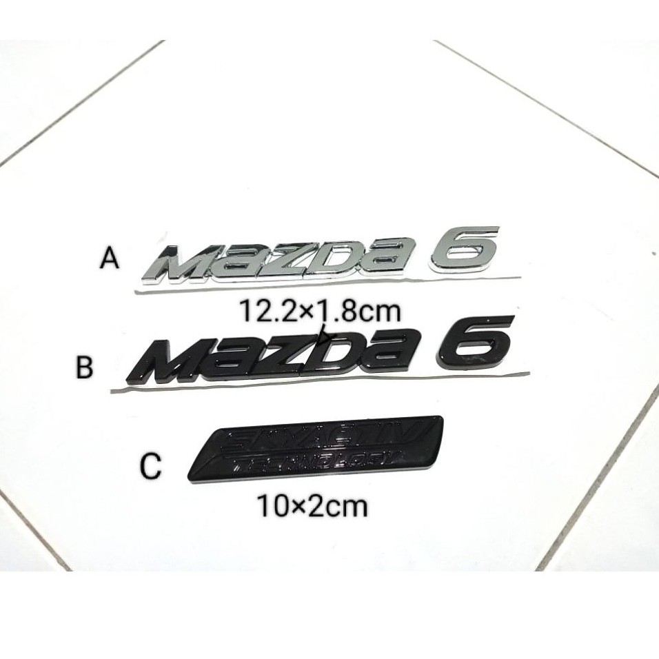MAZDA6 SKYACTIV EMBLEM LOGO -(ABS)