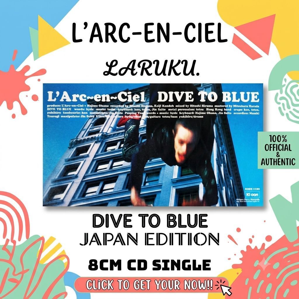 LHARC-EN-CIEL/HYDE:DIVE TO BLUE (10TH SINGLE) [8CM CD SINGLE] ️JUN21 Numeric!! ️-( % official & auth