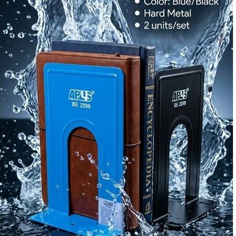 APLUS BOOK END 9" / PENYANDAR BUKU 9" 2 เครื่อง/ชุด