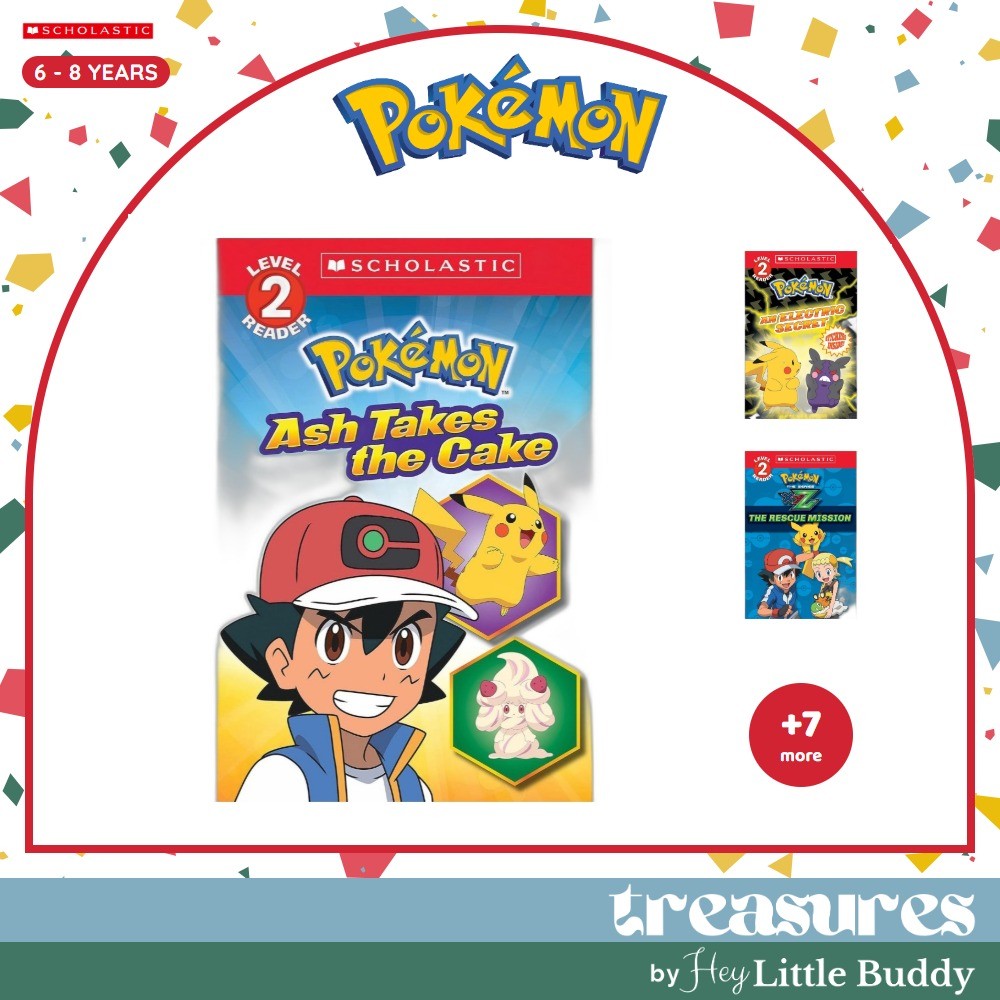 หนังสือโปเกมอน Scholastic Reader ระดับ 2 หนังสือเด็ก Pikachu Pokémon