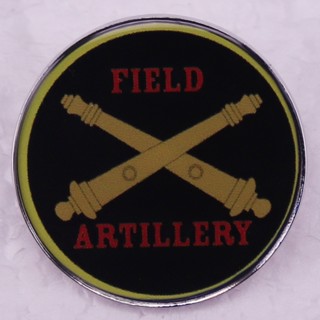 เข็มกลัด รูปโลโก้ Army Field Artillery สําหรับติดกระดุม