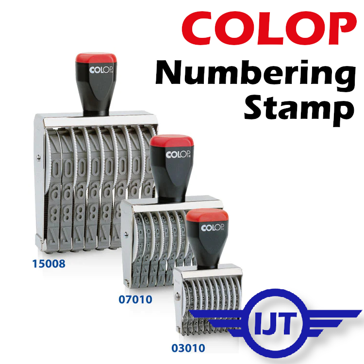 COLOP Number NUMBERING STAMP HEIGHT : 3mm 4mm 5mm 7mm 9mm 4-12 BANDS COP NOMBOR I RUBBER STAMP GETAH