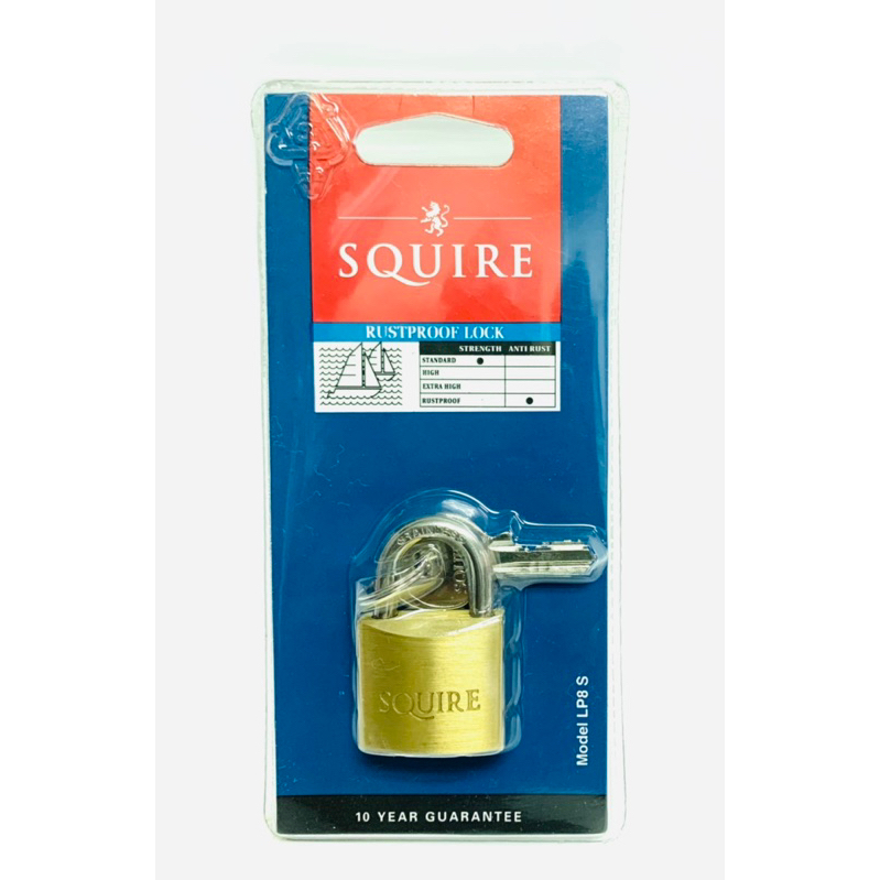 คุณภาพสูง (100%) SQUIRE Pad Lock 30mm - LP8S *RUSTPROOF LOCK*