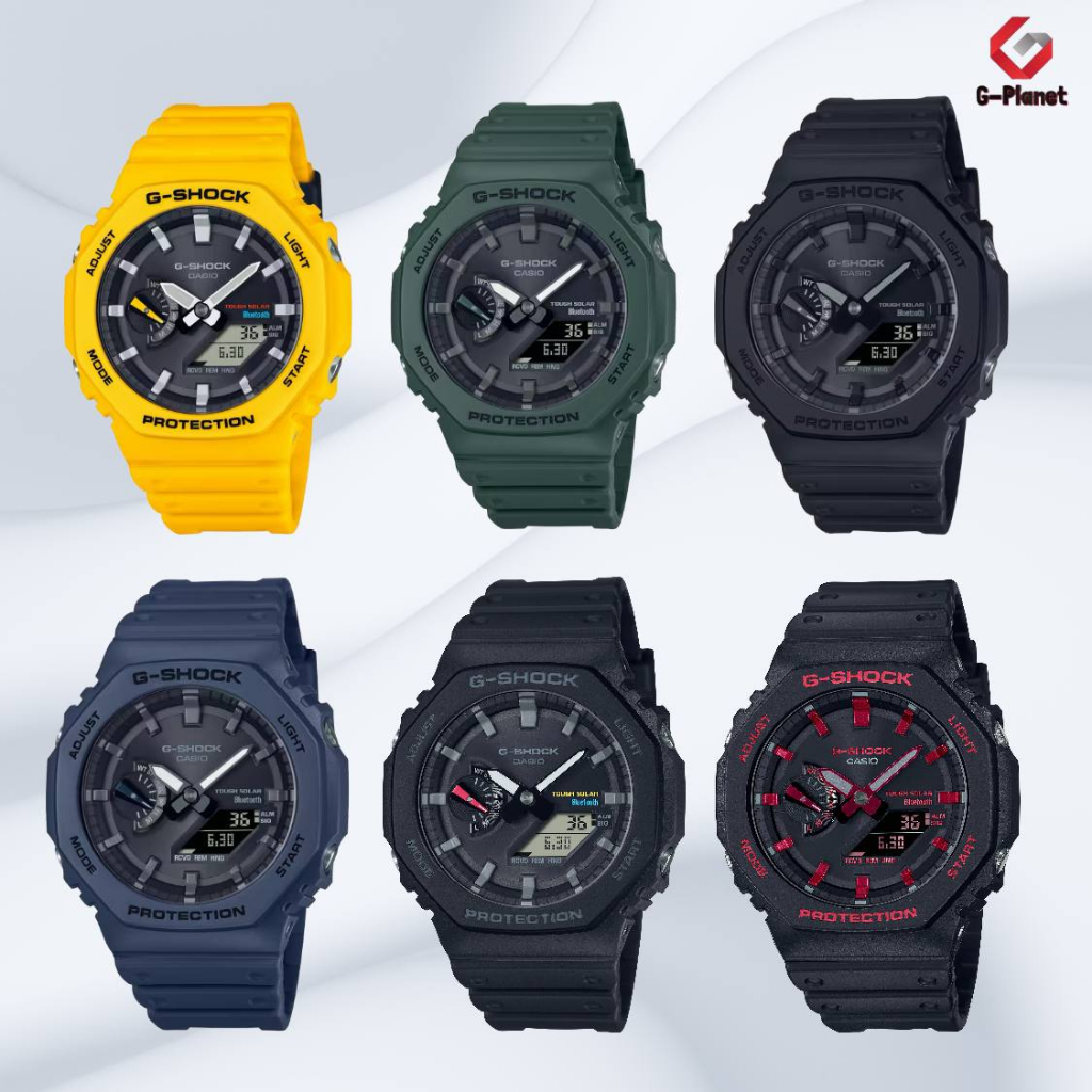 G*/@shock GA-B2100-1ADR GA-B2100-1A1DR คลาสสิกหลายสีกีฬานาฬิกาแฟชั่นเรซิ่นสายนาฬิกา f475