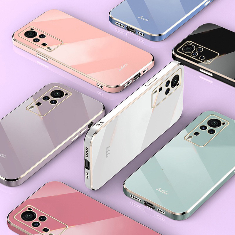 Vivo V25 V25E Y02S Y16 Y55 (5G) Y55+ (5G) Y30 (5G) Y77 (5G) เคสโทรศัพท์หรูหราฝาหลังออกแบบชุบ
