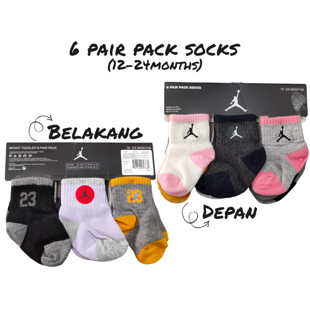 !! !! ถุงเท้า air jordan sock / nike ถุงเท้าข้อกลาง สําหรับเด็กผู้ชาย และเด็กผู้หญิง